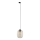 Chandelier on a string for 3-phase rail system ELIO 1xE27/15W/230V black/smoky beige