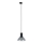 Chandelier on a string for 3-phase rail system NEO 1xE27/15W/230V black/smoky black