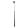 Chandelier on a string for 3-phase rail system PIANO 1xG9/8W/230V black