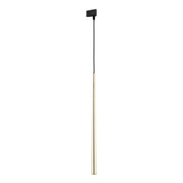 Chandelier on a string for 3-phase rail system PIANO 1xG9/8W/230V gold/black