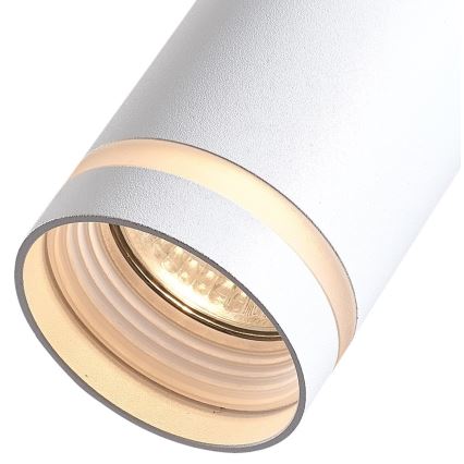 Chandelier on a string for 3-phase rail system PIPE 1xGU10/25W/230V white