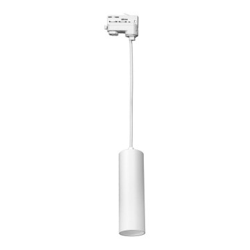 Chandelier on a string for 3-phase rail system PIPE 1xGU10/25W/230V white