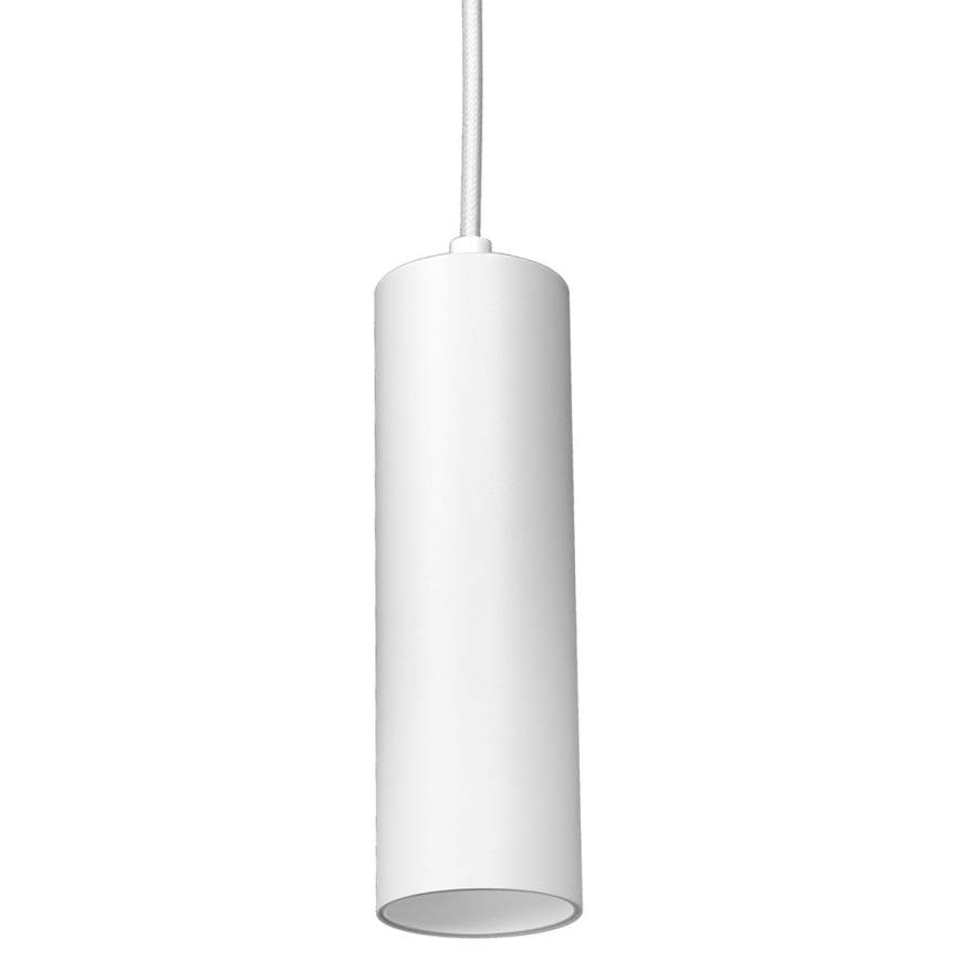 Chandelier on a string for 3-phase rail system PIPE 1xGU10/25W/230V white