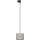 Chandelier on a string for 3-phase rail system TRACER 1xE27/15W/230V d. 20 cm black/grey