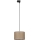 Chandelier on a string for 3-phase rail system TRACER 1xE27/15W/230V d. 30 cm black/brown
