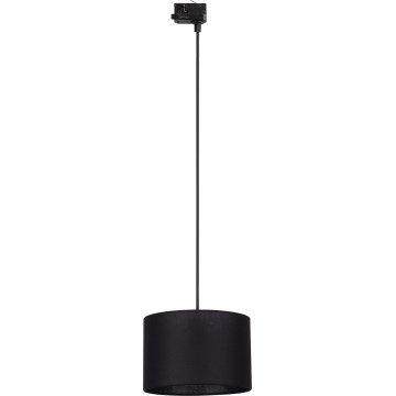 Chandelier on a string for 3-phase rail system TRACER 1xE27/15W/230V d. 30 cm black