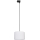 Chandelier on a string for 3-phase rail system TRACER 1xE27/15W/230V d. 30 cm black/white