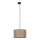 Chandelier on a string for 3-phase rail system TRACER 1xE27/15W/230V d. 38 cm black/brown
