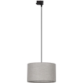 Chandelier on a string for 3-phase rail system TRACER 1xE27/15W/230V d. 38 cm black/grey