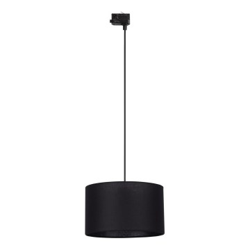 Chandelier on a string for 3-phase rail system TRACER 1xE27/15W/230V d. 38 cm black