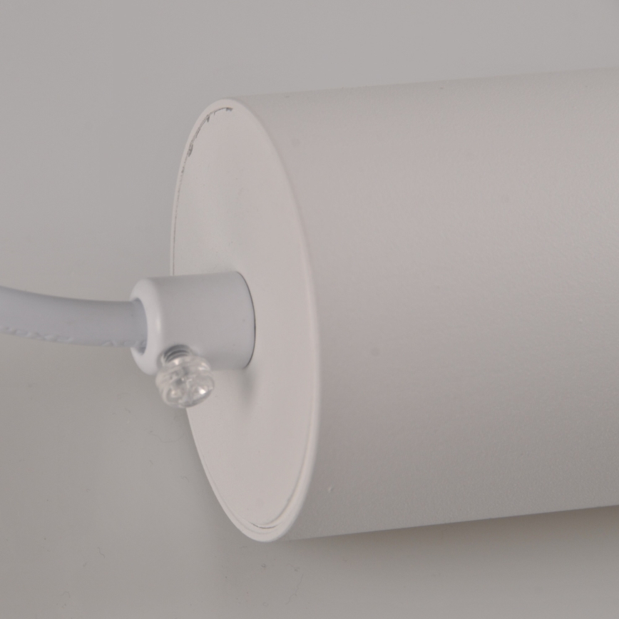 Chandelier on a string for rail system MARIBEL 3xGU10/10W/230V + 1 m rail system white