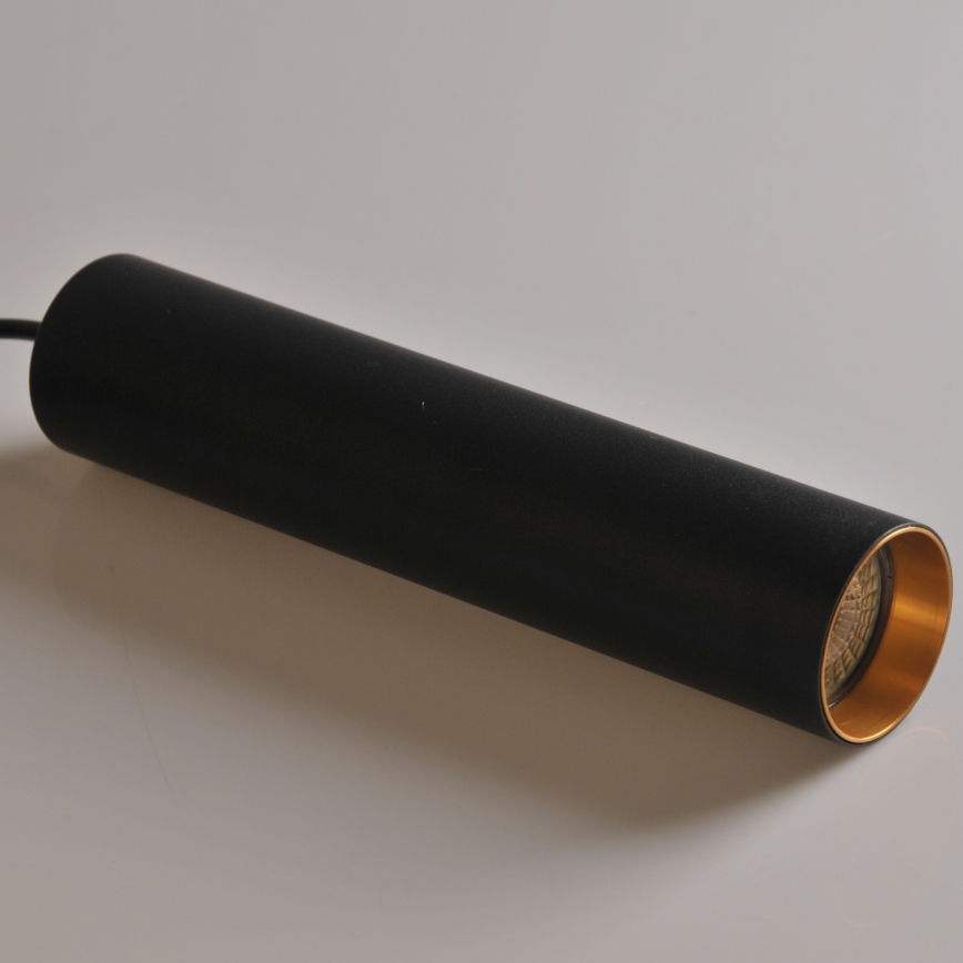 Chandelier on a string for rail system MARIBEL 3xGU10/10W/230V + 1 m rail system black