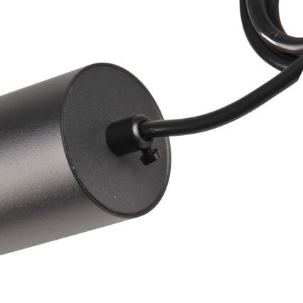 Chandelier on a string for rail system MARIBEL 3xGU10/10W/230V + 1 m rail system black