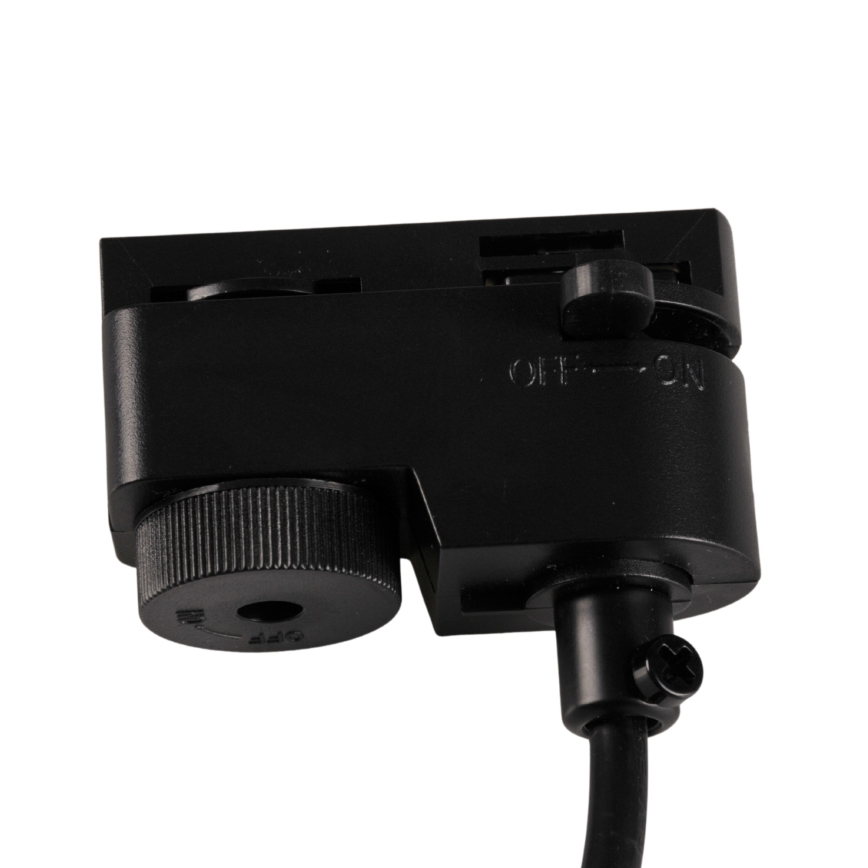 Chandelier on a string for rail system MARIBEL 3xGU10/10W/230V + 1 m rail system black