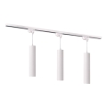 Chandelier on a string for rail system MARIBEL 3xGU10/10W/230V + 1 m rail system white