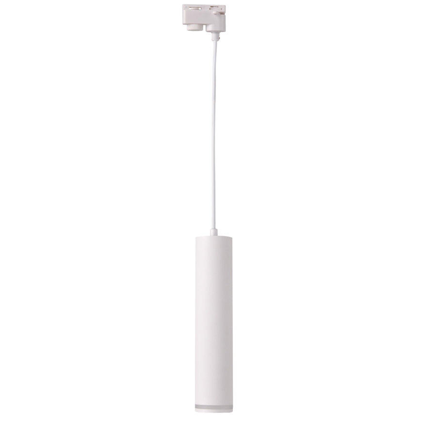 Chandelier on a string for rail system PARIS 3xGU10/10W/230V + 1 m rail system white