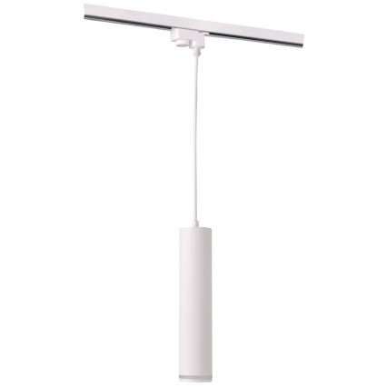 Chandelier on a string for rail system PARIS 3xGU10/10W/230V + 1 m rail system white