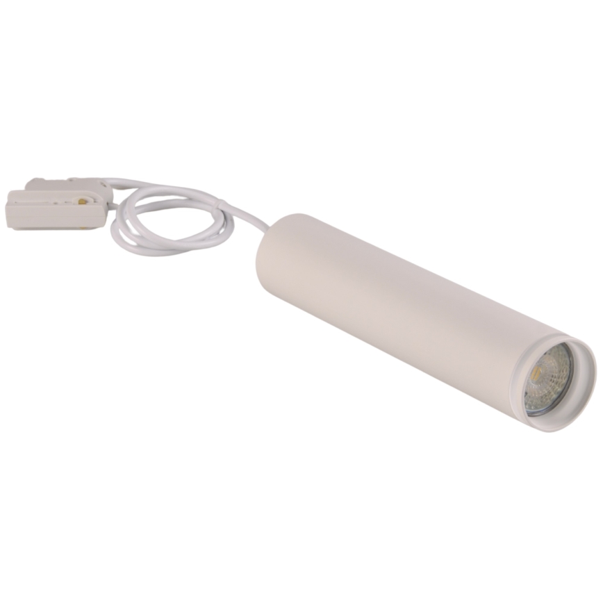 Chandelier on a string for rail system PARIS 3xGU10/10W/230V + 1 m rail system white