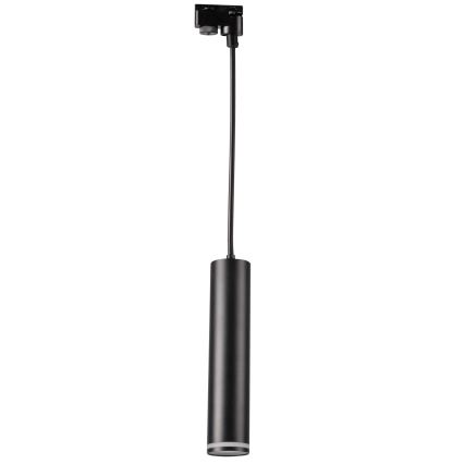 Chandelier on a string for rail system PARIS 3xGU10/10W/230V + 1 m rail system black