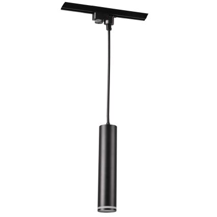 Chandelier on a string for rail system PARIS 3xGU10/10W/230V + 1 m rail system black