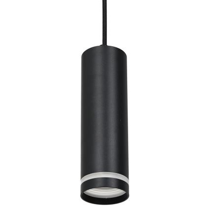 Chandelier on a string for rail system PIPE 1xGU10/25W/230V black