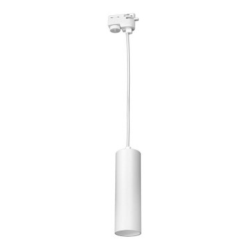 Chandelier on a string for rail system PIPE 1xGU10/25W/230V white