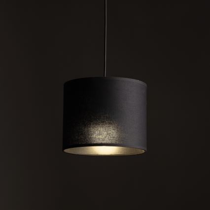 Chandelier on a string for 1-phase rail system TRACER 1xE27/15W/230V d. 20 cm black