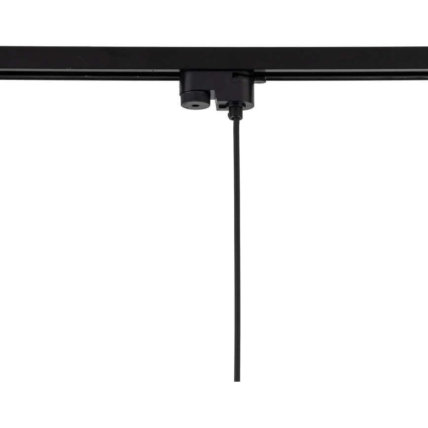 Chandelier on a string for 1-phase rail system TRACER 1xE27/15W/230V d. 20 cm black/white
