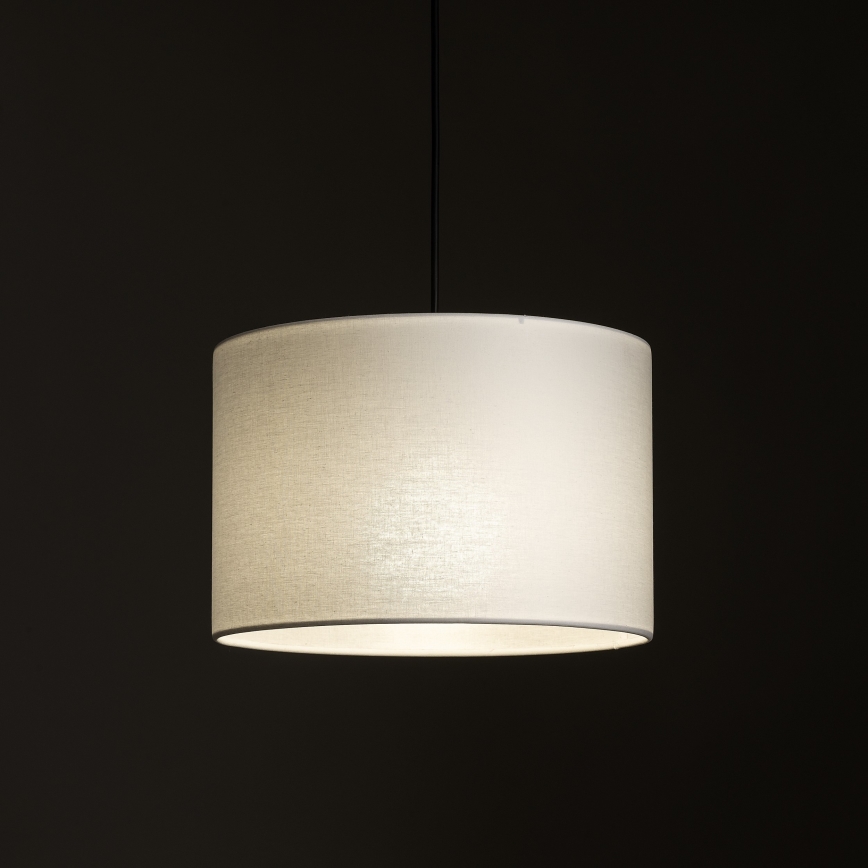 Chandelier on a string for 1-phase rail system TRACER 1xE27/15W/230V d. 30 cm black/white