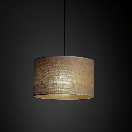 Chandelier on a string for 1-phase rail system TRACER 1xE27/15W/230V d. 38 cm black/brown