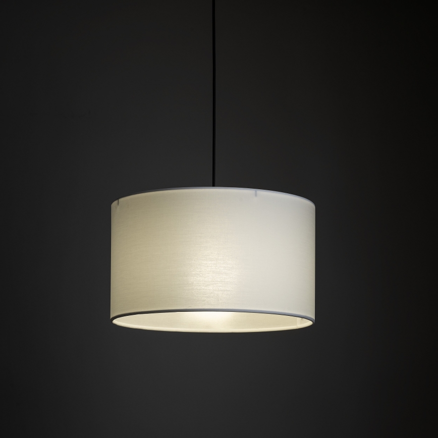 Chandelier on a string for 1-phase rail system TRACER 1xE27/15W/230V d. 38 cm black/white