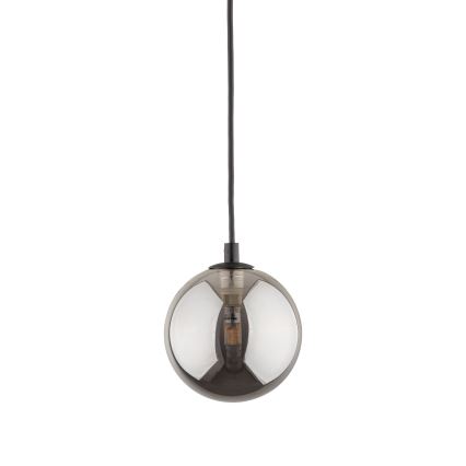 Chandelier on a string for 1-phase rail system TRACER 1xG9/8W/230V black/smoky black