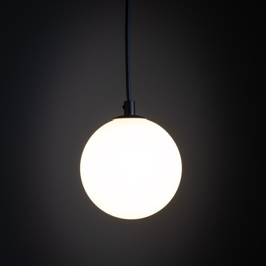 Chandelier on a string for 1-phase rail system TRACER 1xG9/8W/230V black/white