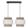 Chandelier on a string FORNI 2xE27/40W/230V brown/white