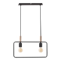 Chandelier on a string FRAME 2xE27/60W/230V black