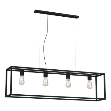 Chandelier on a string FRAME 4xE27/60W/230V black