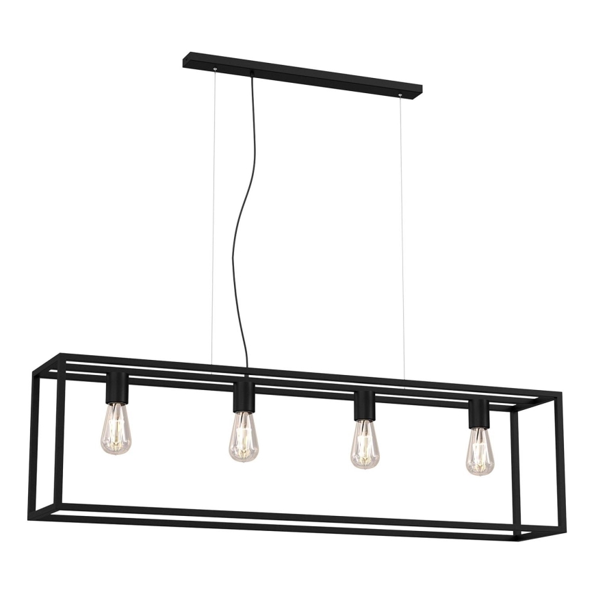 Chandelier on a string FRAME 4xE27/60W/230V black