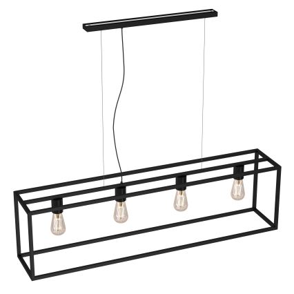 Chandelier on a string FRAME 4xE27/60W/230V black