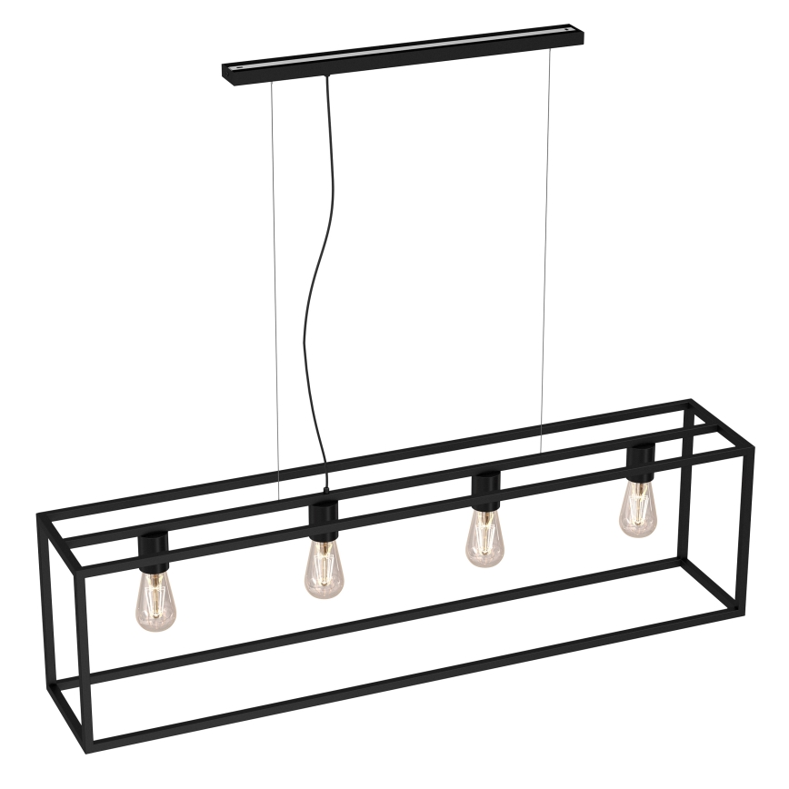 Chandelier on a string FRAME 4xE27/60W/230V black