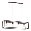 Chandelier on a string FRAME 4xE27/60W/230V copper