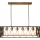 Chandelier on a string FRAME 6xE27/60W/230V black/gold