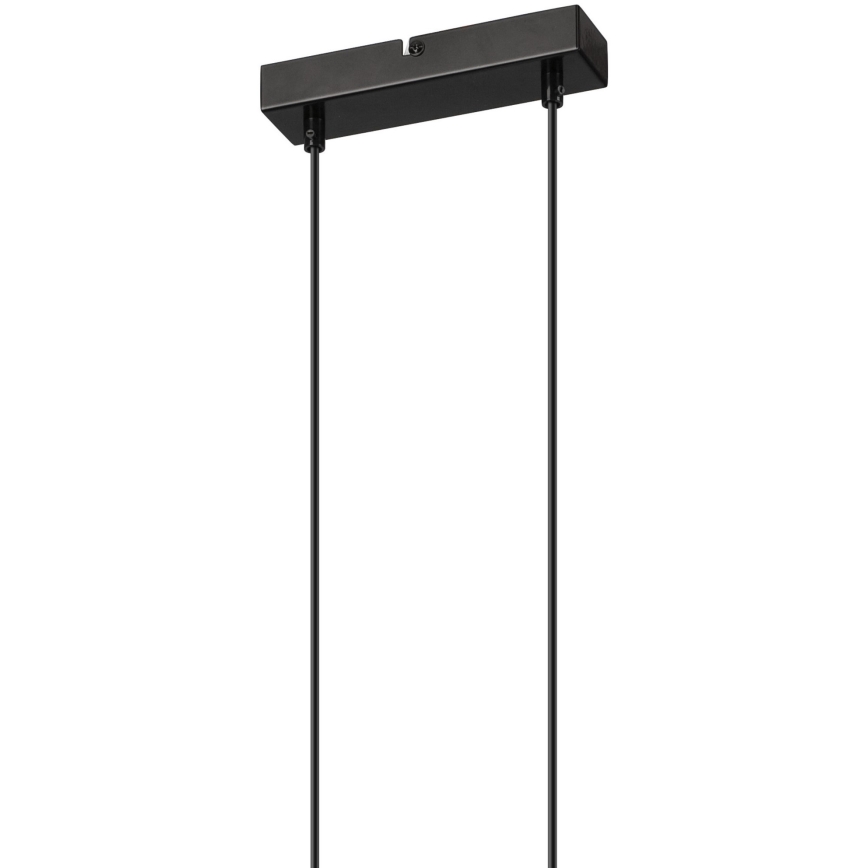 Chandelier on a string FRIDA 2xE27/60W/230V black/beige beech