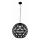 Chandelier on a string FROZEN 1xE27/60W/230V d. 50 cm black