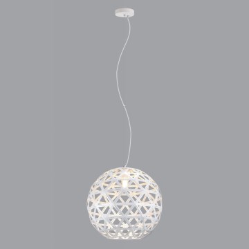 Chandelier on a string FROZEN 1xE27/60W/230V d. 50 cm white