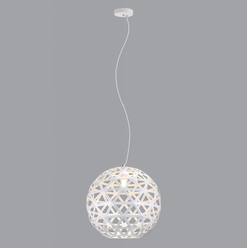 Chandelier on a string FROZEN 1xE27/60W/230V d. 50 cm white