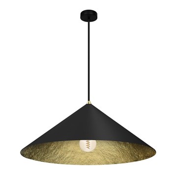 Chandelier on a string FUJI 1xE27/60W/230V d. 50 cm black/gold