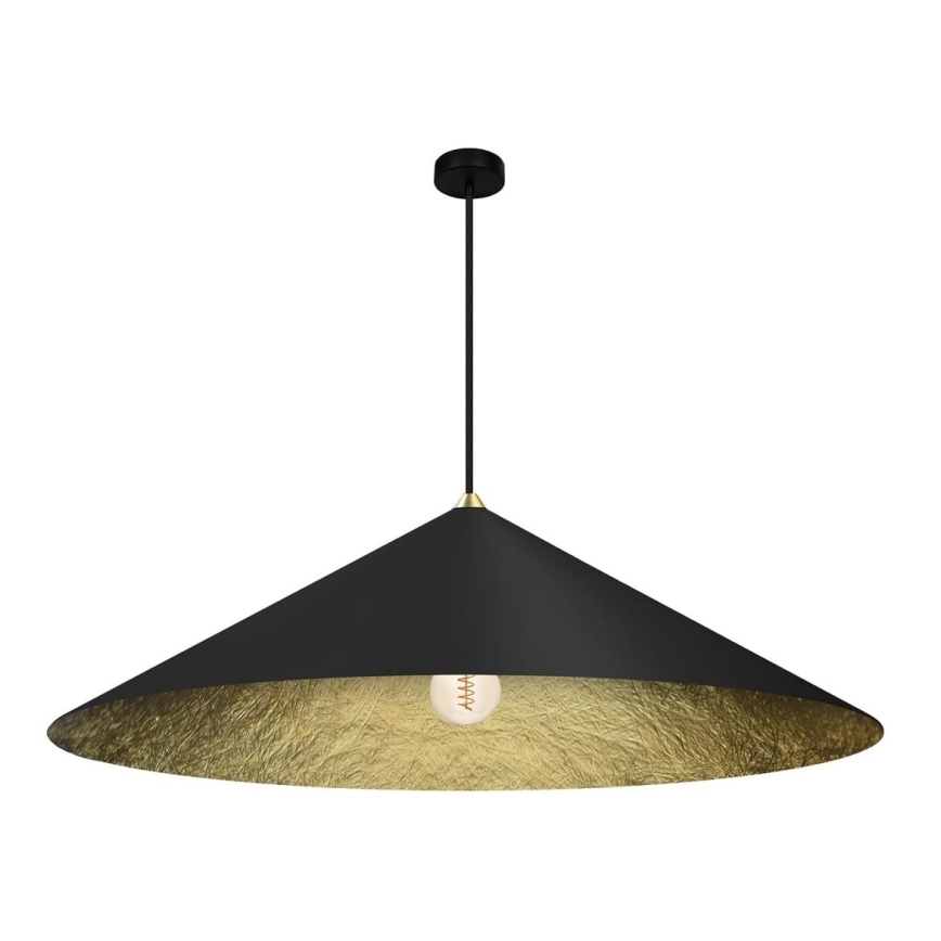 Chandelier on a string FUJI 1xE27/60W/230V d. 90 cm black/gold