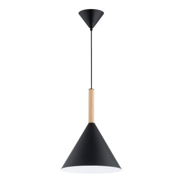 Chandelier on a string FUKS 1xE27/15W/230V black/beige