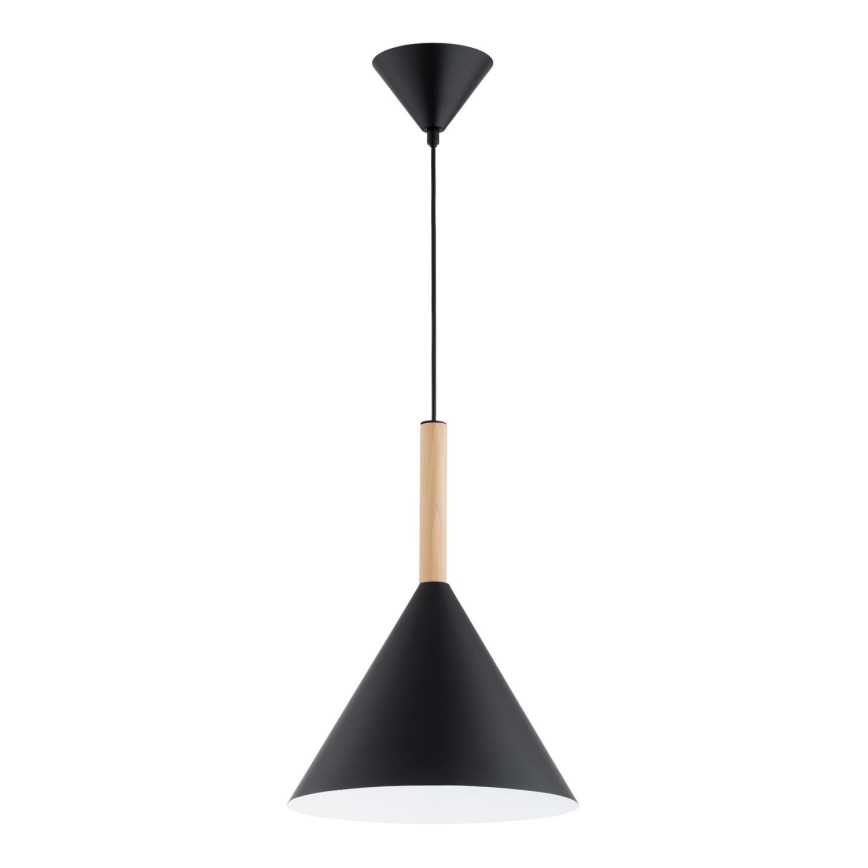 Chandelier on a string FUKS 1xE27/15W/230V black/beige