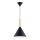 Chandelier on a string FUKS 1xE27/15W/230V black/beige
